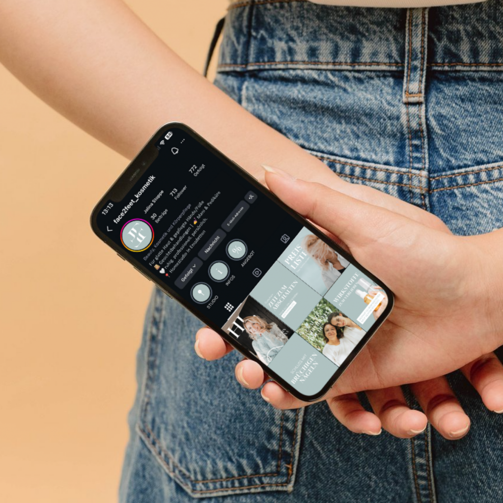 Social Media Feed von FACE2FEET Kosmetik